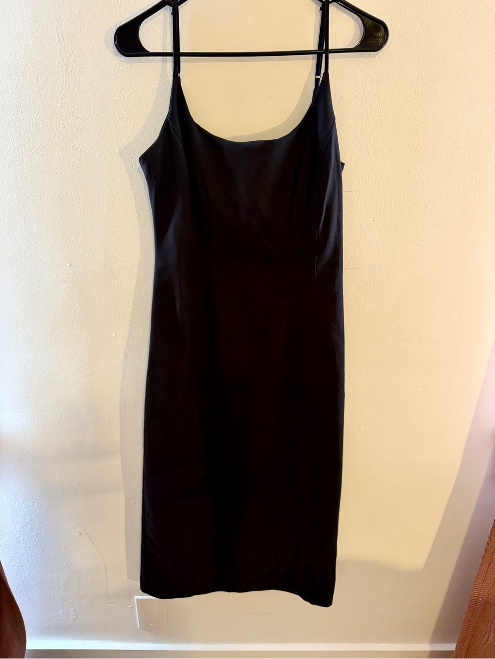 Zara Black Midi Slip Dress
